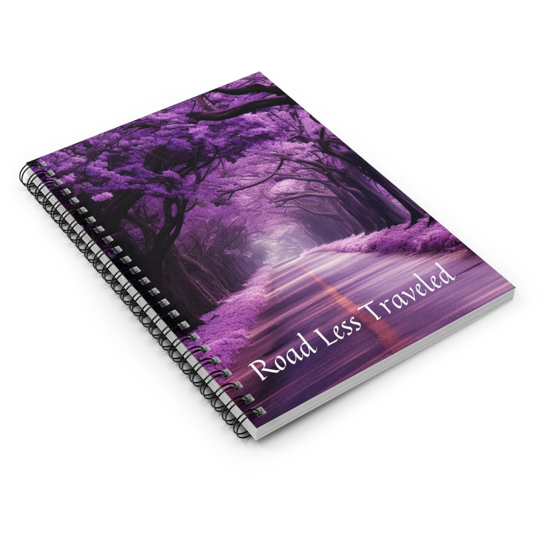Enigmatic Purple Pathway - 'Road Less Traveled' Notebook