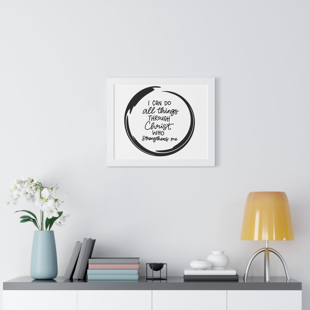 Empowerment Canvas: 'I Can Do All Things Through Christ' - Inspirational Wall Art
