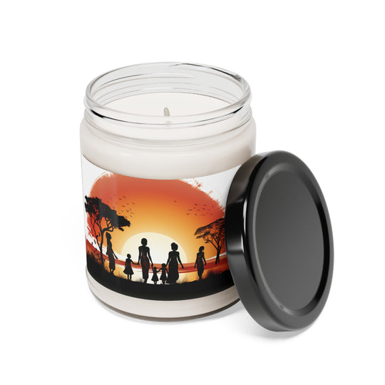 Motherhood Silhouette Candle — A Journey Through Nature's Serenity with Lunar Essence