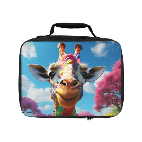 Vibrant Safari Giraffe Lunchbox - Eco-Friendly, Leakproof, Perfect for Kids & Adults