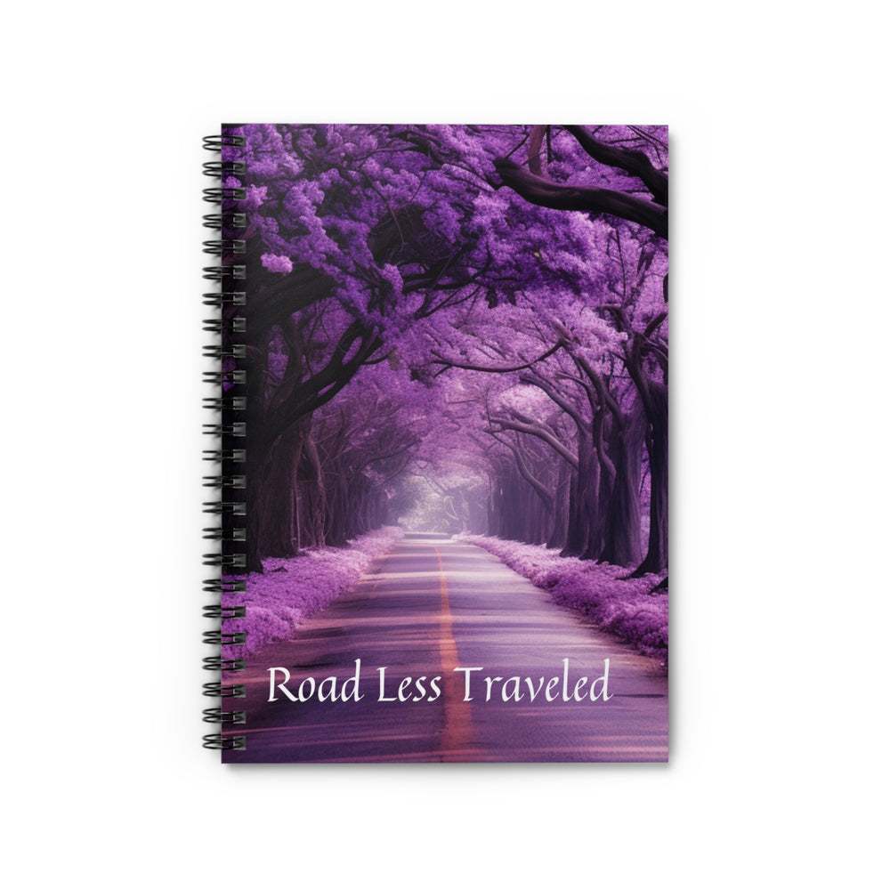 Enigmatic Purple Pathway - 'Road Less Traveled' Notebook