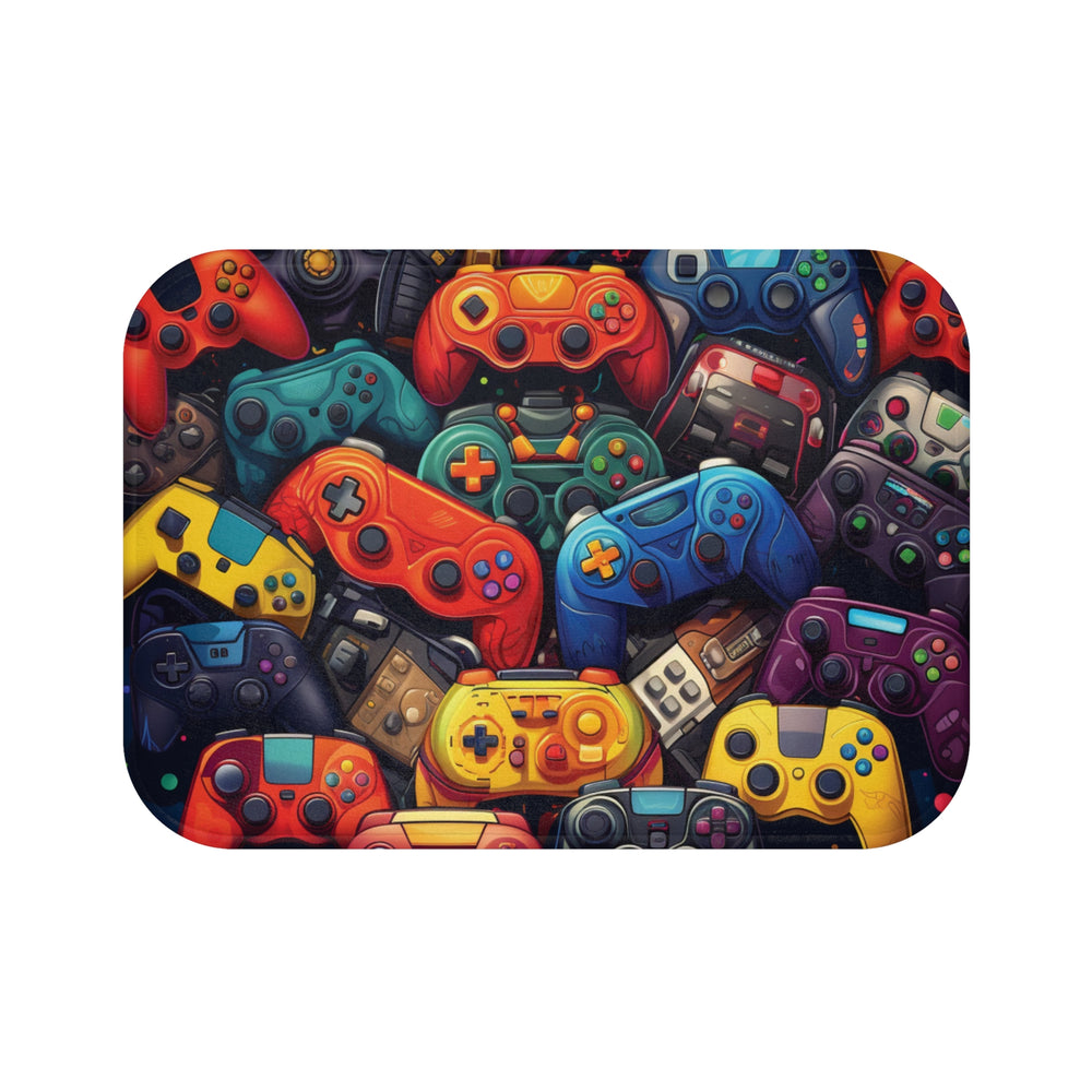 Gamer's Oasis: Iconic Game Controller Bathmat