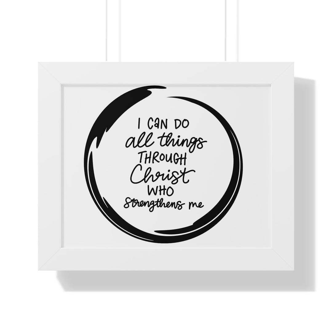 Empowerment Canvas: 'I Can Do All Things Through Christ' - Inspirational Wall Art
