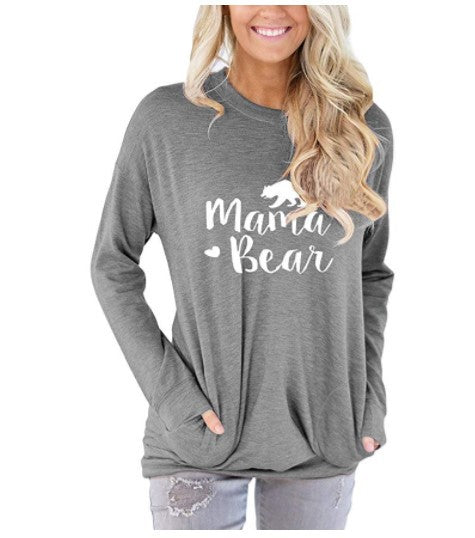 Mama Bear Premium Cotton T-Shirt - Empowering Mom Chic